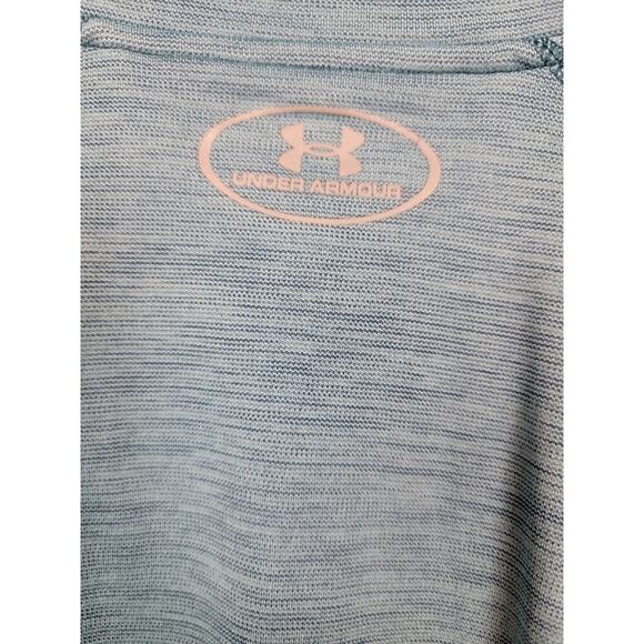 Under Armour Men's Size X-Large Green 1/4 Zip Pullover Loose HeatGear Spacedye - Picture 6 of 8